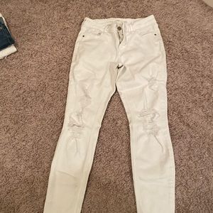 rockstar super skinny Old Navy white jeans